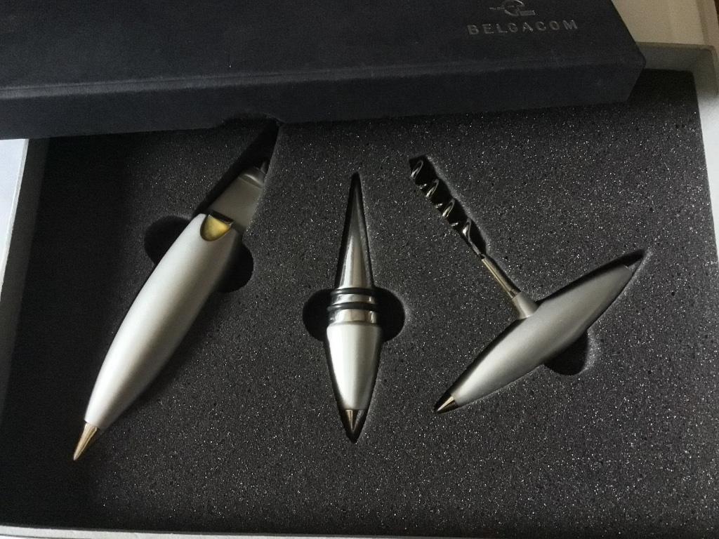 Geschenkset kurkentrekker flessenopener flesstop, Verzamelen, Biermerken, Ophalen of Verzenden