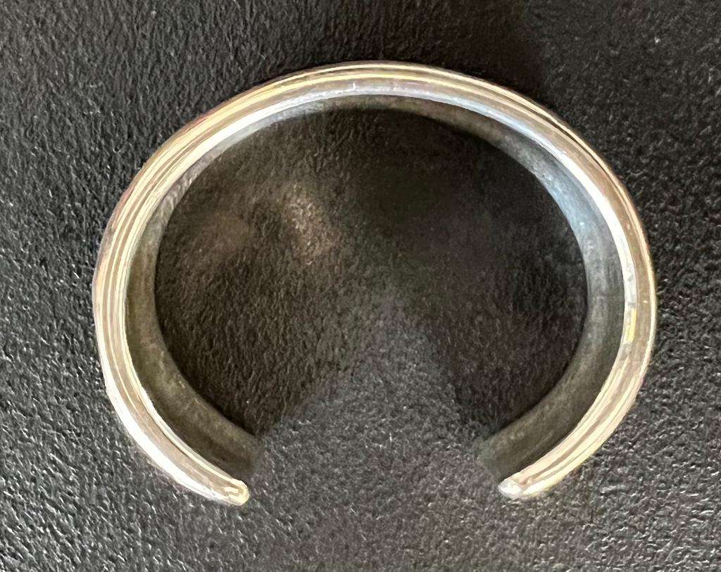Armband zilver + leder SCAPA, Bijoux, Sacs & Beauté, Enlèvement ou Envoi, Argent, Argent