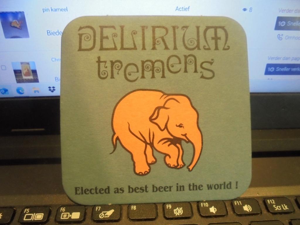 Delirium tremens, Enlèvement ou Envoi, Comme neuf, Sous-bock