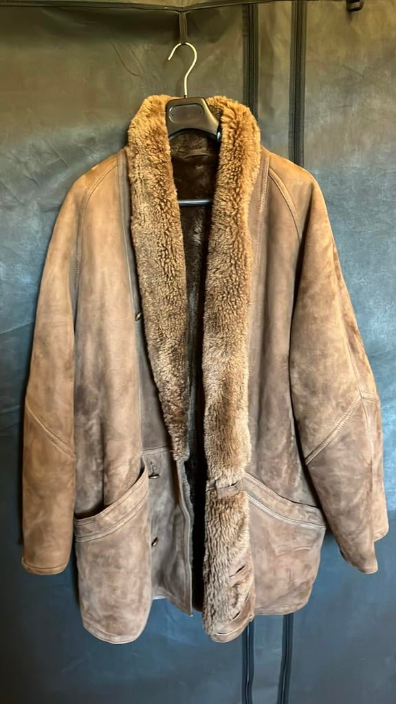 Longue veste homme agneau/mouton camel taille 54 vintage, Vêtements | Hommes, Enlèvement, Porté