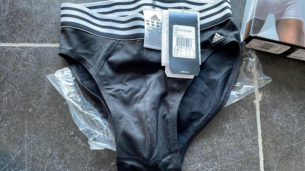 2 nieuwe slips Adidas maat S, Ophalen of Verzenden, Zwart, Slip