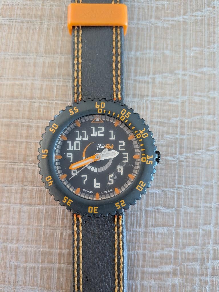 Flik Flak Kinderhorloge, Ophalen of Verzenden, Zo goed als nieuw, Oranje, Jongen