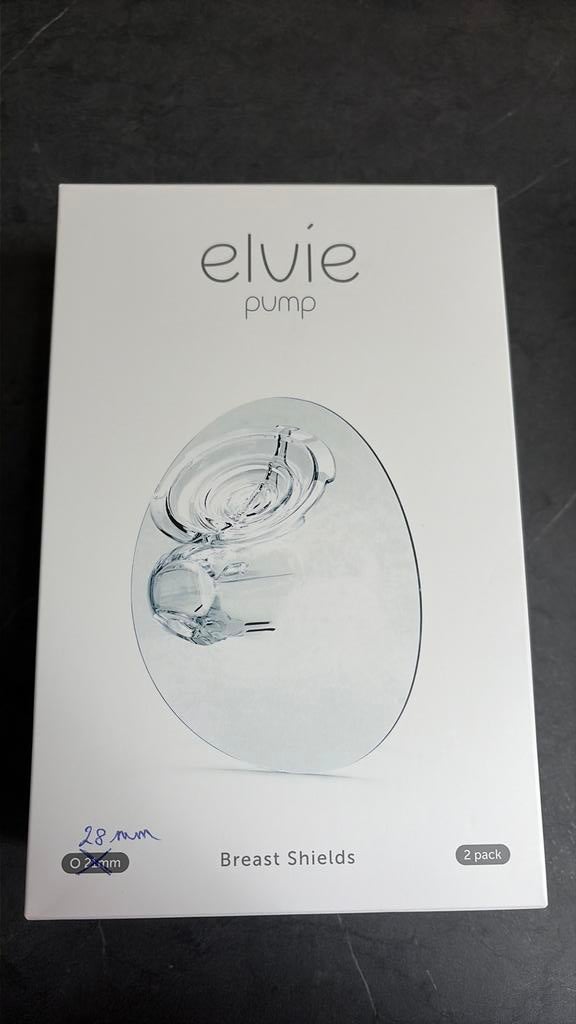 Elvie Pump borstschilden ø28mm, Ophalen, Zo goed als nieuw, Borstkolf