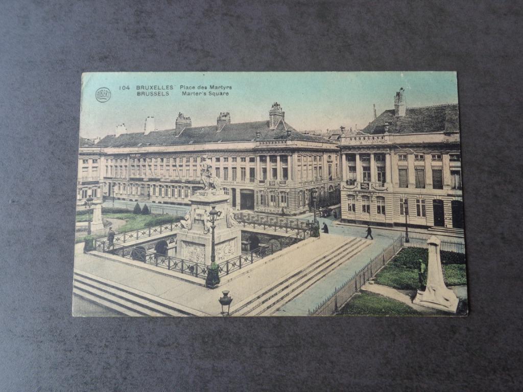 1 ancienne carte postale de Bruxelles, Enlèvement