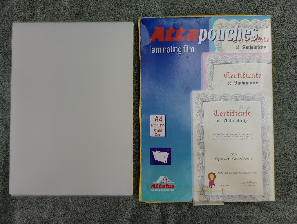 lot de pochettes à plastifier A4/A5/A6/A7/..., Divers, Papeterie, Comme neuf, Enlèvement ou Envoi