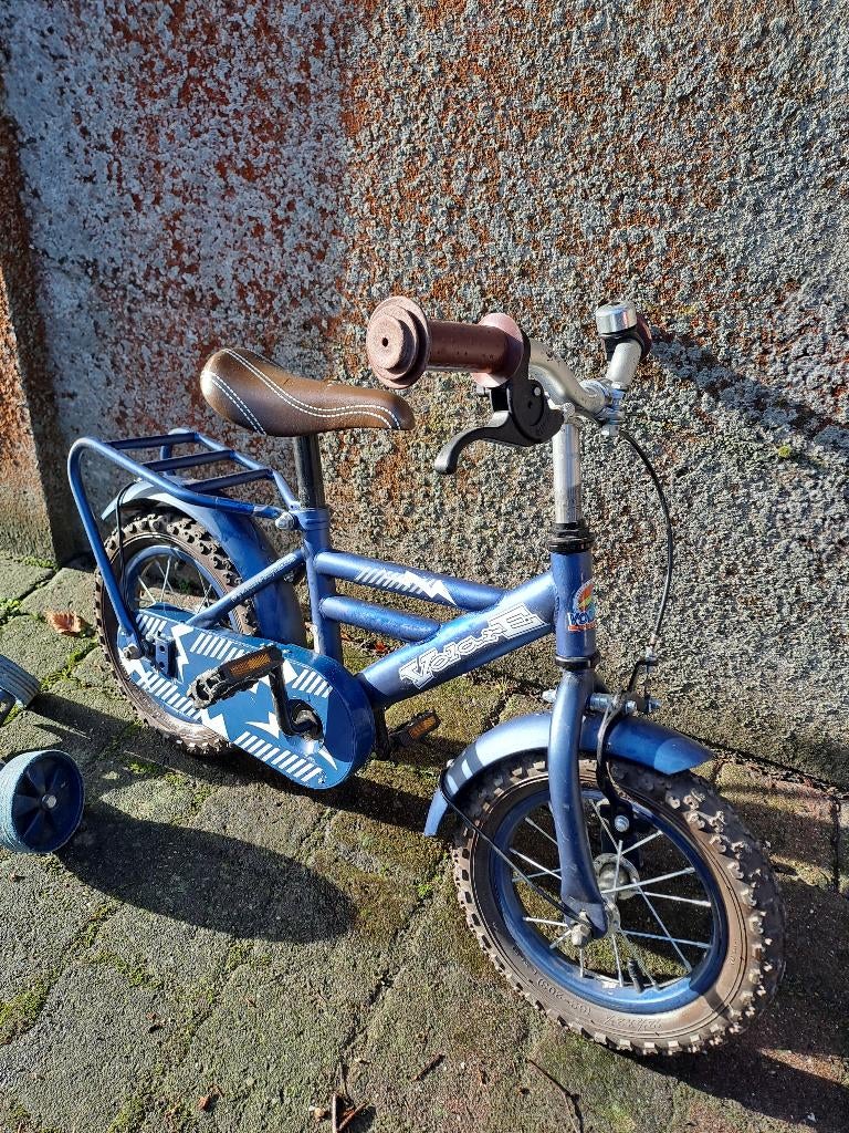 Kinderfiets, 1ste fiets Volare + zijwieltjes, Stabilisateurs, Volare, Enlèvement, Utilisé