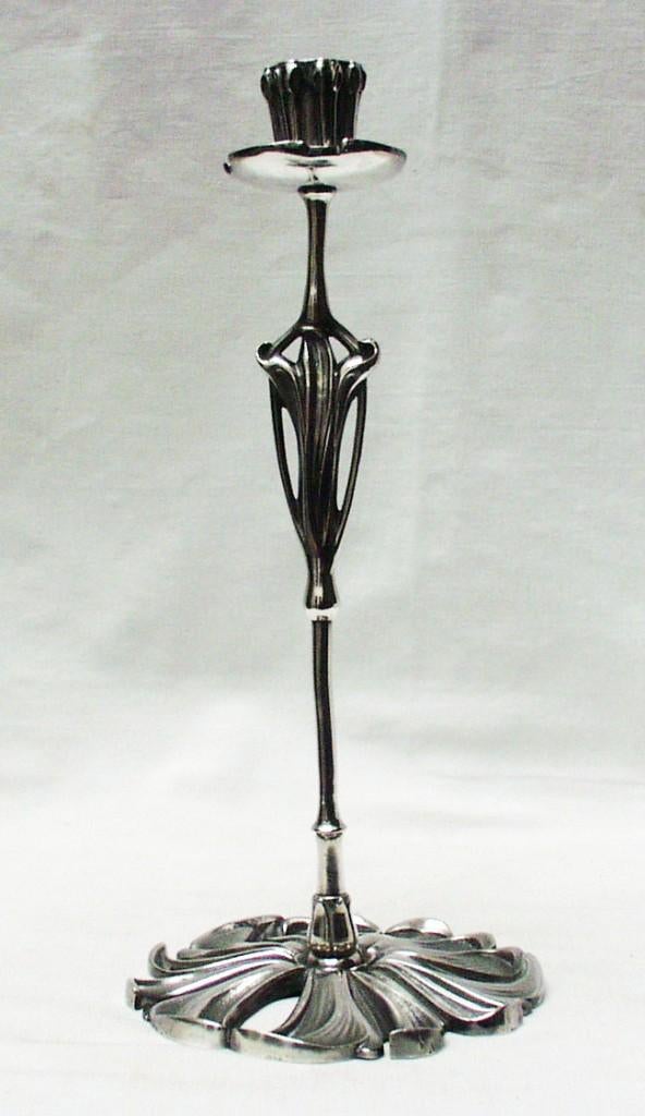 Art Nouveau Kandelaar - Georges De Feure., Antiek en Kunst, Ophalen of Verzenden, Koper of Brons