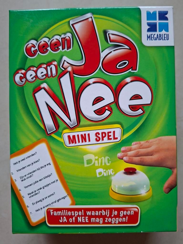 Gezelschapsspel : Geen ja geen nee, Hobby en Vrije tijd, Ophalen, Zo goed als nieuw, Megableu