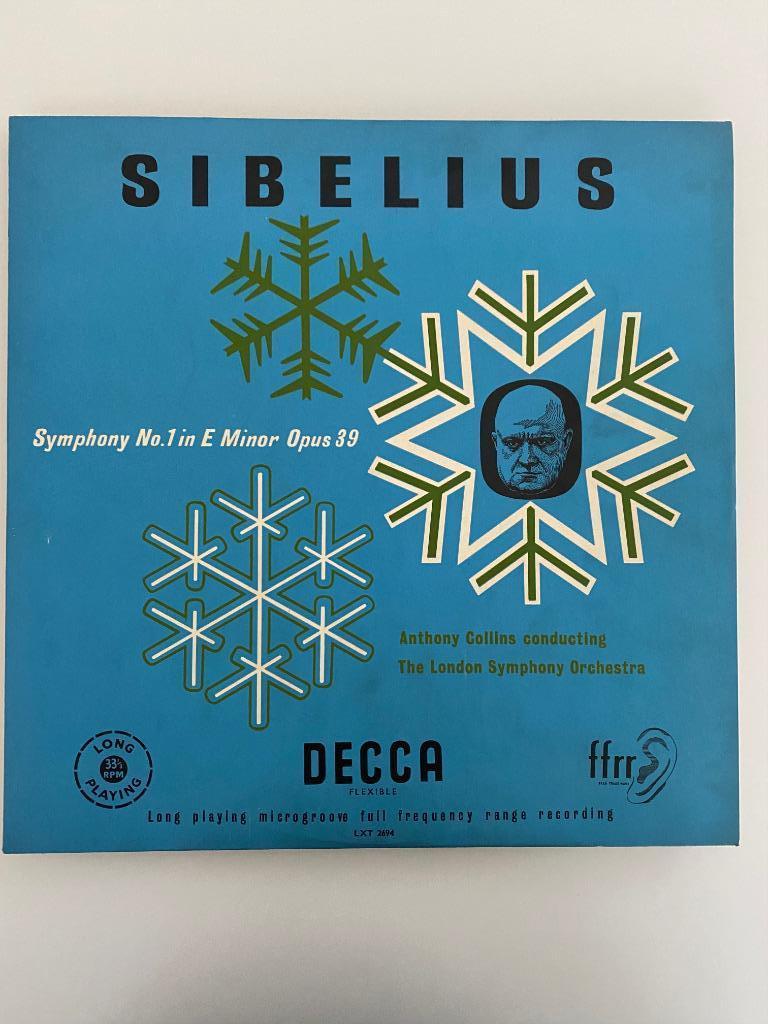 Sibelius Collins London Sym Orch Symphonie 1 Mi Min Op 39 19, Orchestre ou Ballet, 12 pouces, Enlèvement ou Envoi, Comme neuf