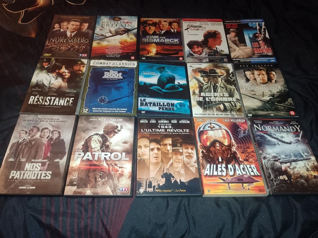 A vendre en DVD liste évolutive Films de guerres, À partir de 9 ans, Enlèvement ou Envoi, Comme neuf, Guerre