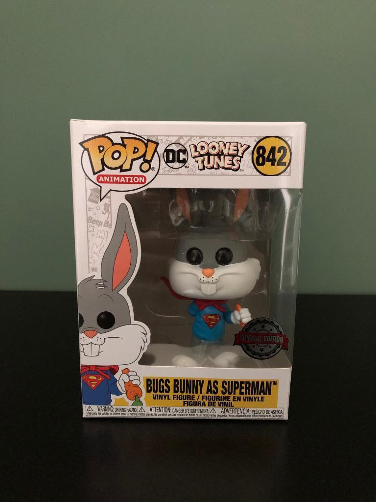 Figurine Funko POP Bugs Bunny Superman 842, Ophalen of Verzenden, Nieuw, Dier