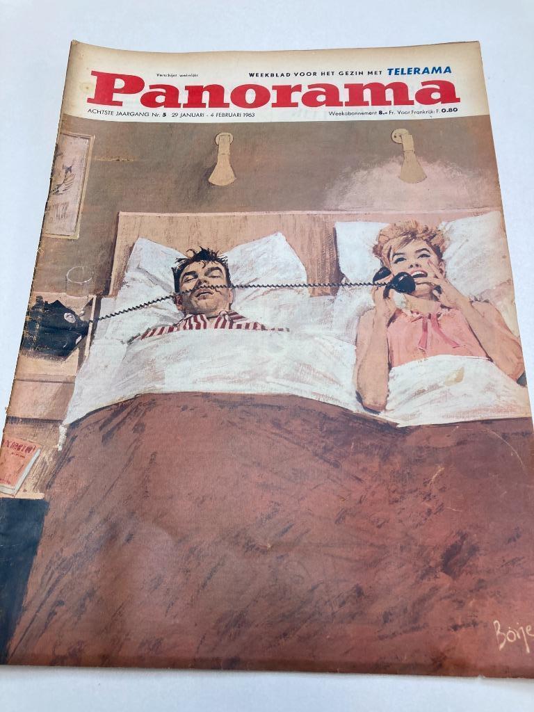Panorama nr 5 1963 : Elfstedentocht, Mars luchtruim, Howard, Ophalen of Verzenden, 1960 tot 1980, Tijdschrift