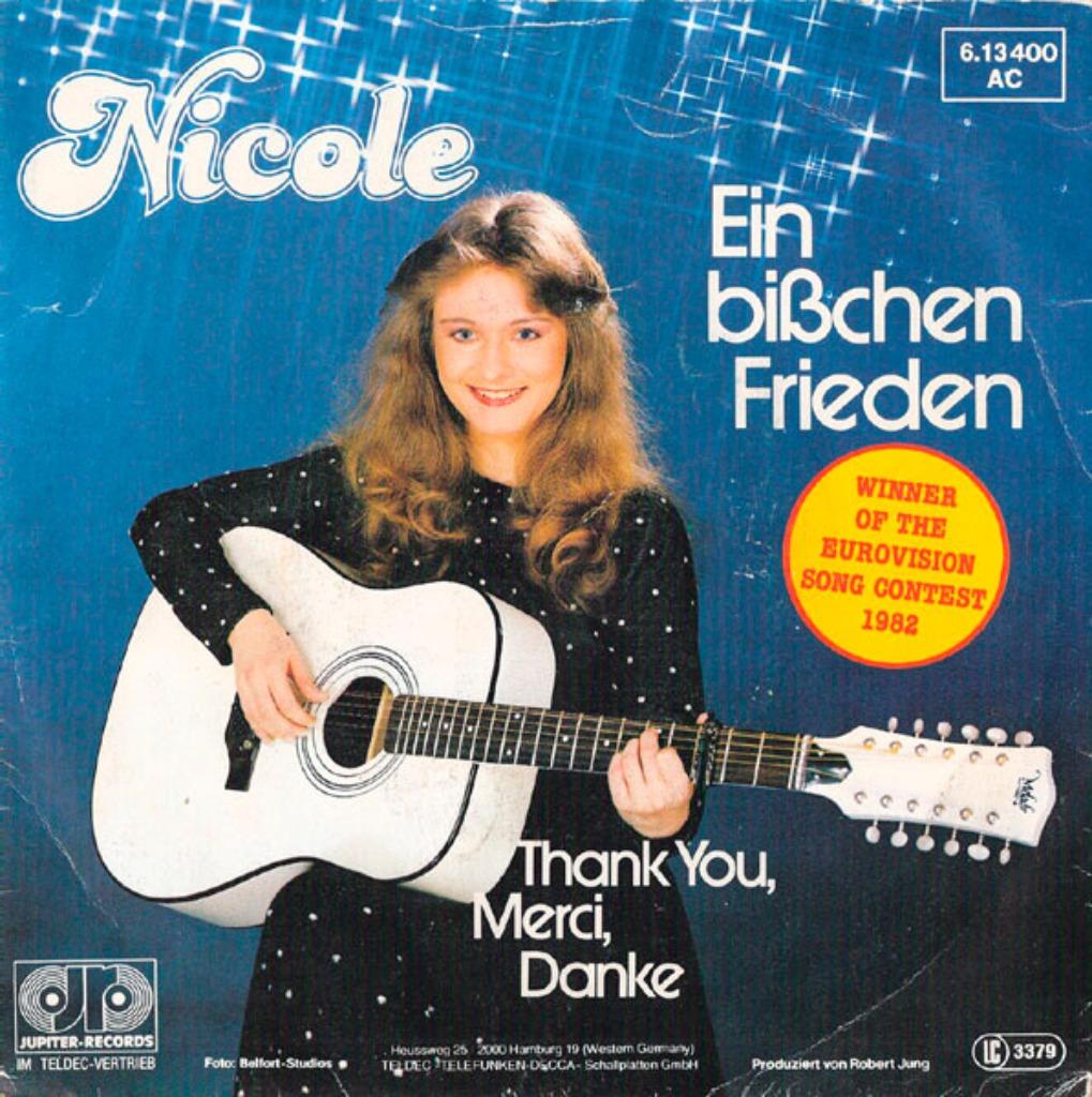 Nicole - Ein Bisschen Frieden, Cd's en Dvd's, Vinyl Singles, Ophalen of Verzenden, Zo goed als nieuw, Pop