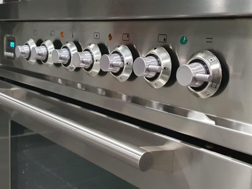 🔥Poêle Boretti de luxe 80 cm en acier inoxydable, Gaz, Classe énergétique A ou plus économe, Enlèvement ou Envoi, Comme neuf