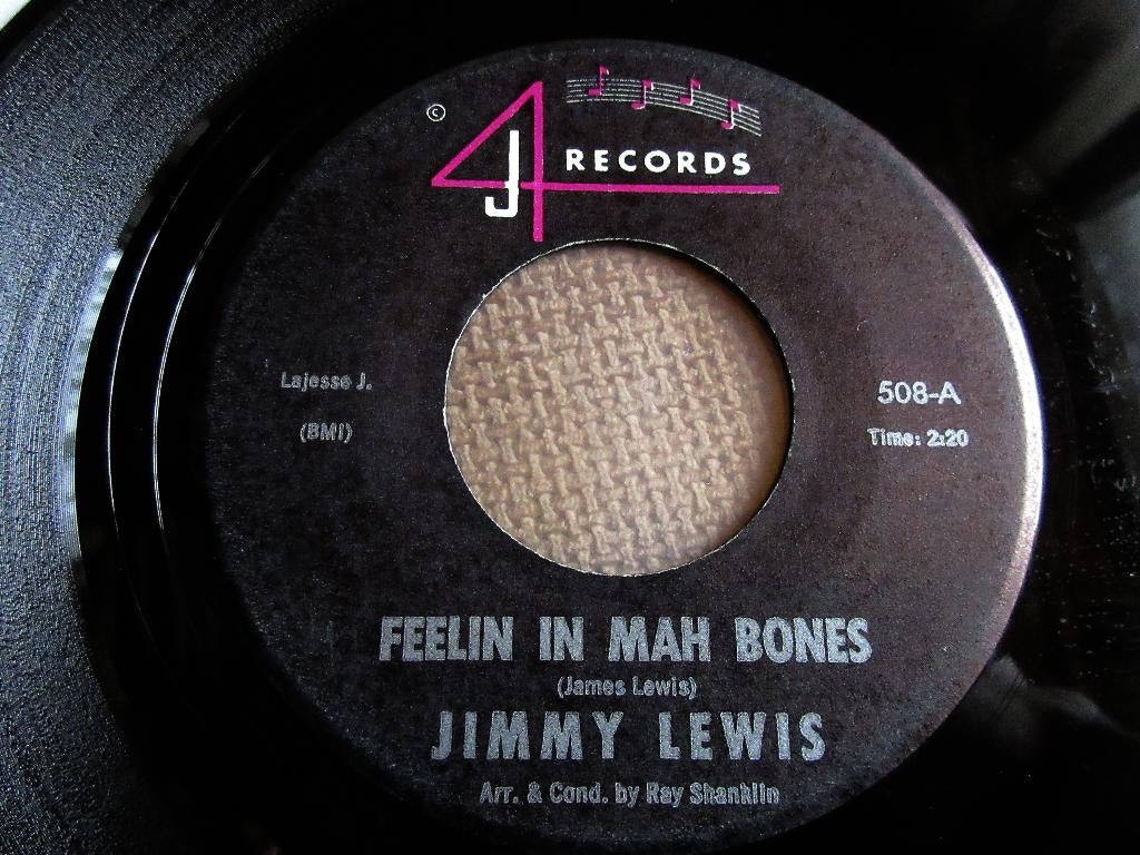 Jimmy Lewis - Feelin In Mah Bones / Koppin A Plea, Single, Utilisé, 7 pouces, R&B et Soul