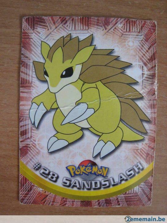 pokemon topps english  n° 28 sandslash sablaireau, Envoi, Utilisé, Cartes en vrac