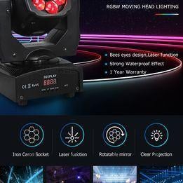 Nieuwe First Class 6 x 25W RGBW 6 Eye Led Moving Head Met, Ophalen of Verzenden, Nieuw, Licht, Geluidgestuurd