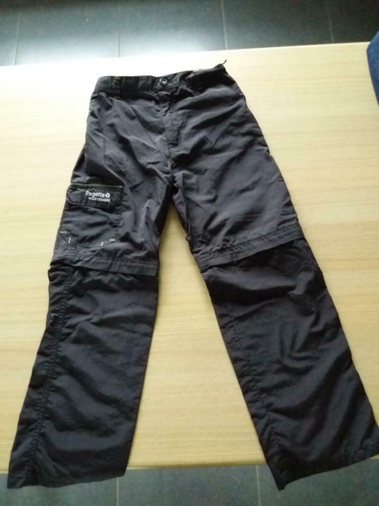 zwarte dunne broek- Regetta - maat 128, Ophalen, Zo goed als nieuw, Jongen, Broek