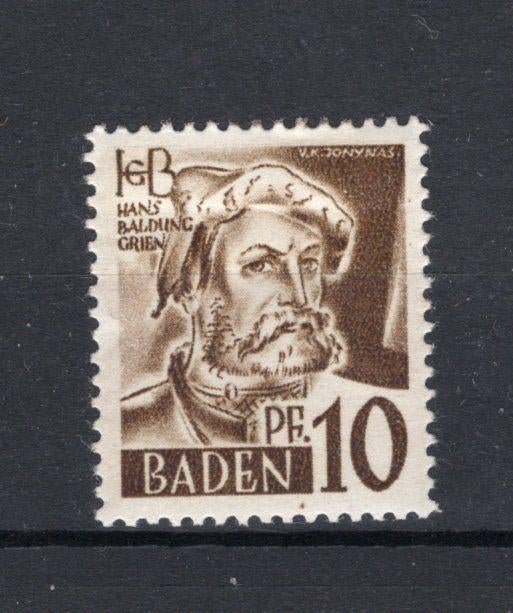 FRANSE ZONE BADEN Yt. FB16 MH 1947-1948, Ophalen of Verzenden, Postfris