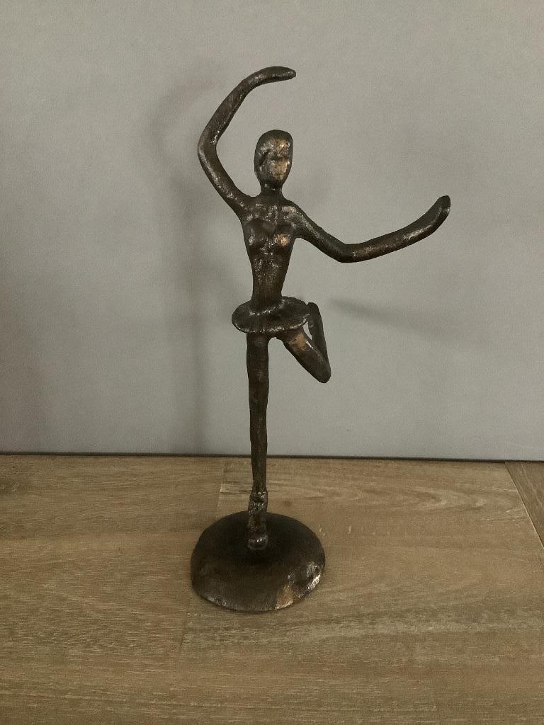 Statuette en bronze danseuse H 20 cm, Antiquités & Art, Enlèvement ou Envoi, Bronze