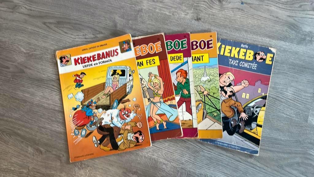 Kiekeboe - 5 st. + 1 Kiekebanus - sc - 1995/2002, Meerdere stripboeken, Ophalen of Verzenden, Gelezen