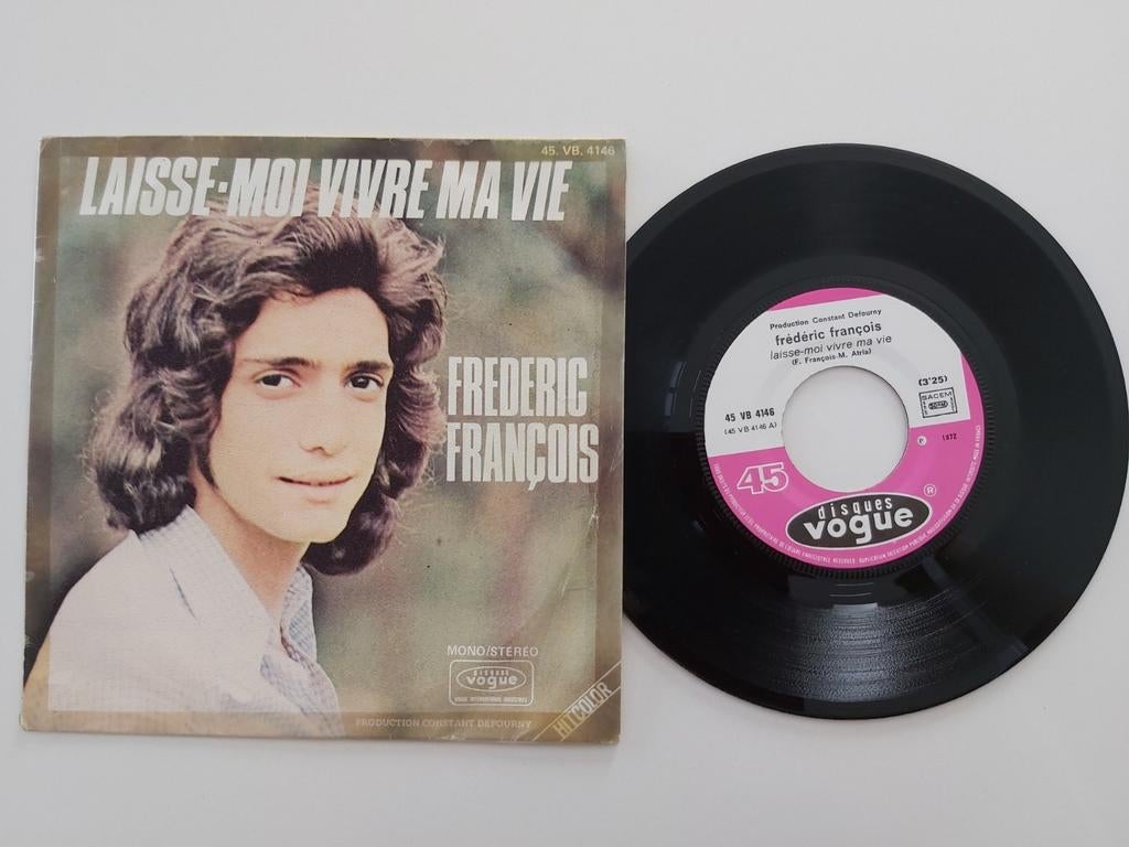 Frédéric François  - laisse-moi vivre ma vie, Enlèvement ou Envoi, Single, Comme neuf, Pop