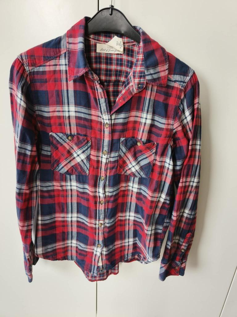 Rood met blauw geruit hemdje, Rouge, H&M, Enlèvement ou Envoi, Taille 36 (S)