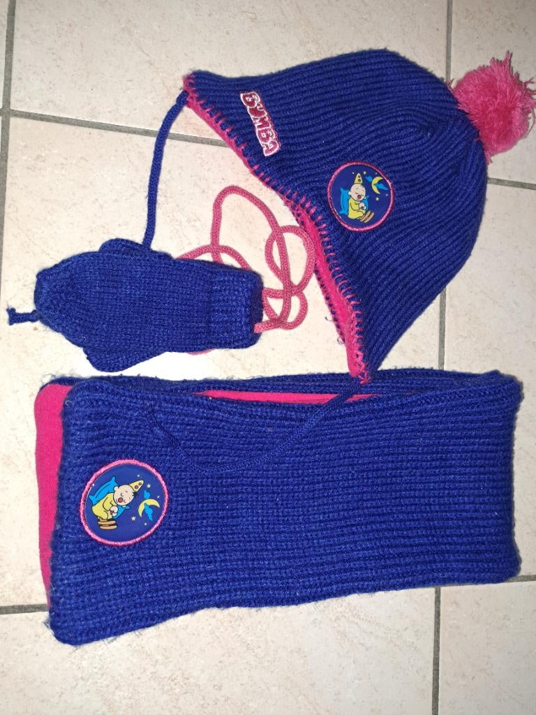 Muts + sjaal + wantjes Bumba 2-4 jaar, Kinderen en Baby's, Ophalen of Verzenden, Zo goed als nieuw, Bumba, Meisje
