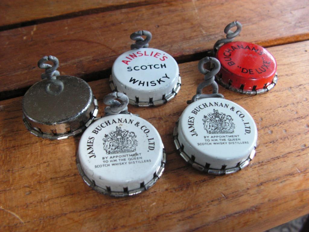 Lot 5 drukstoppen Whisky om geopende flessen af te sluiten, Verzamelen, Ophalen of Verzenden, Zo goed als nieuw, Overige typen