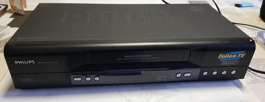Philips video recorder VR742 Hifi Stereo Turbo Drive, Ophalen of Verzenden, Zo goed als nieuw, VHS-speler of -recorder