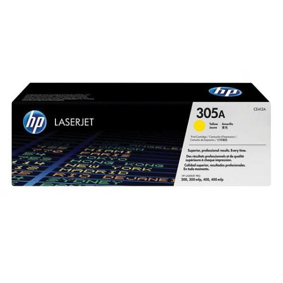 Nouveau toner HP CE412A (HP 305A) jaune emballé sous vide, Enlèvement ou Envoi, Neuf, Toner, HP ORIGINAL