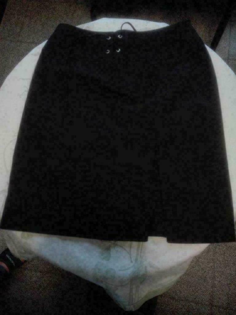 zwarte rok met koord, comma, maat 34, MET, Enlèvement ou Envoi, Taille 34 (XS) ou plus petite
