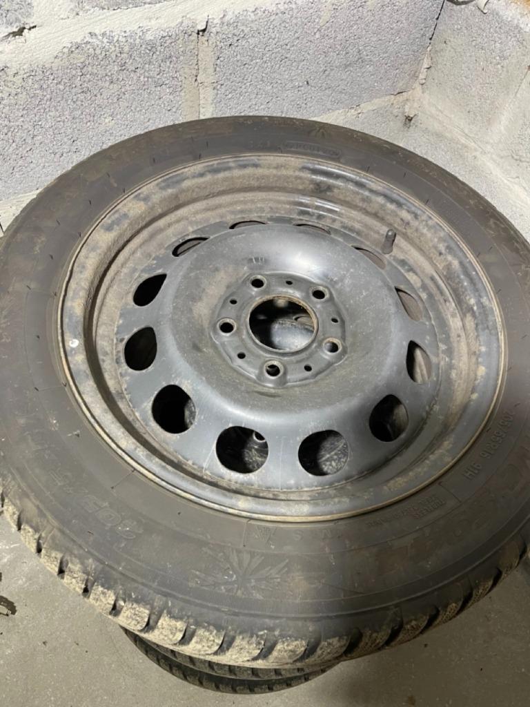 Jantes BMW montées s/pneus hiver, Ophalen, Gebruikt, Velg(en), 16 inch