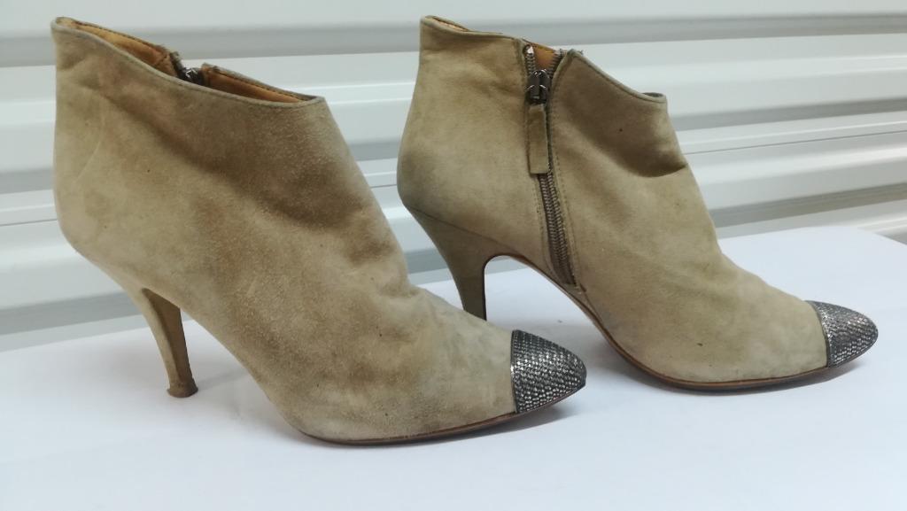 258B* ZARA mooie beige enkellaarzen (41), Verzenden, Lage of Enkellaarzen, Gedragen, Zara