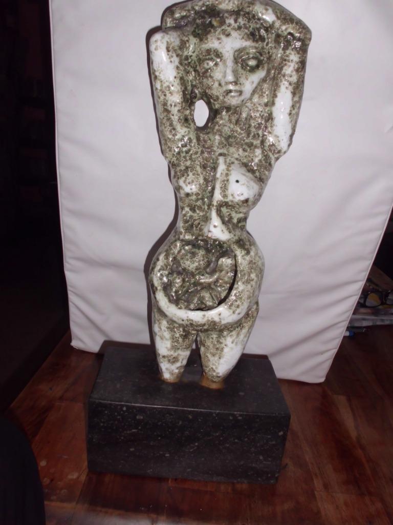 Beeld vrouw/ gelakt brons., Ophalen