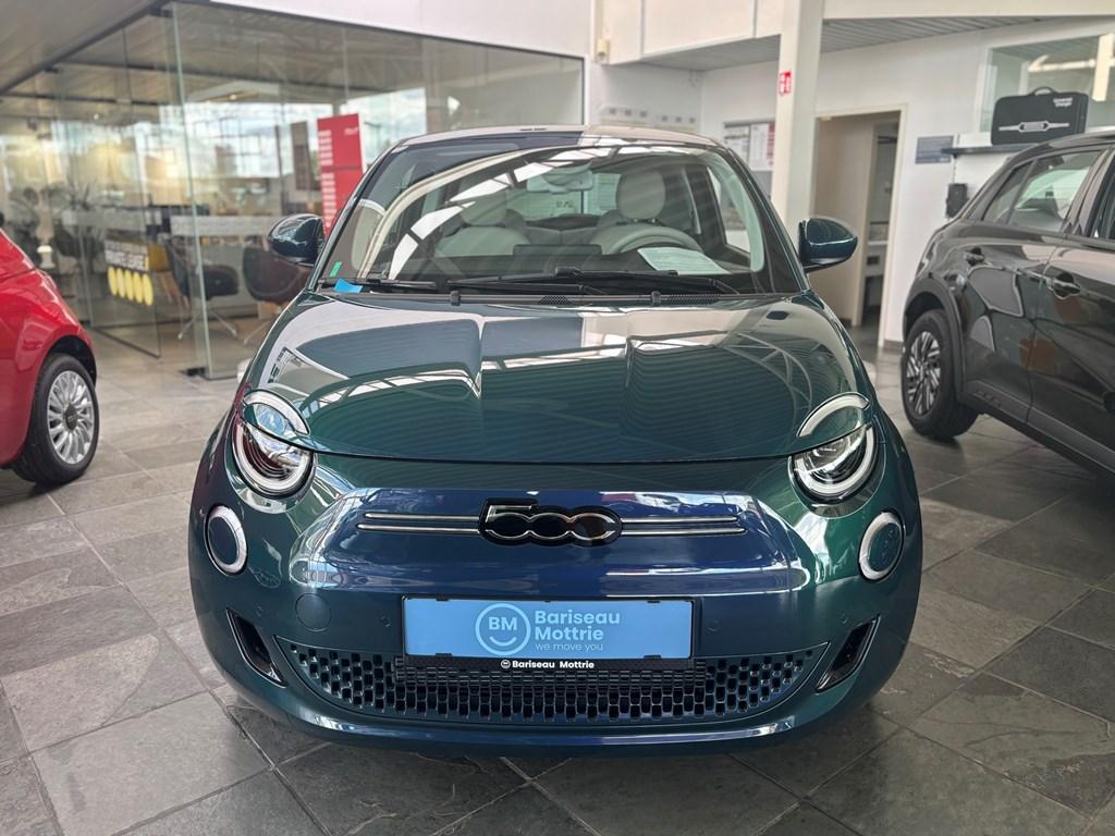 Fiat 500e 3+1 *LA PRIMA *FULL OPTION *FULL LED *VEGAN LEATH, Auto's, Automaat, 87 kW, Blauw, Berline