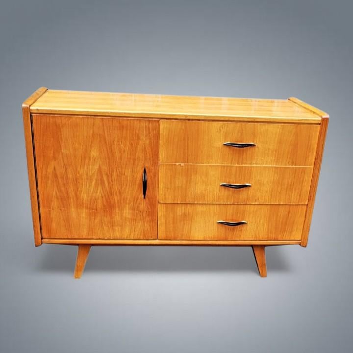 Dressoir vintage tv-meubel Scandinavische stijl berken jaren, Antiek en Kunst, Ophalen