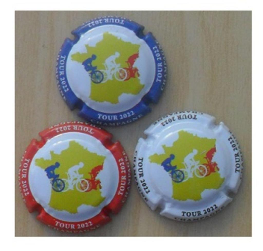 Champagne capsules - Generieken Tour de France 2022 (G 1265), Verzamelen, Verzenden