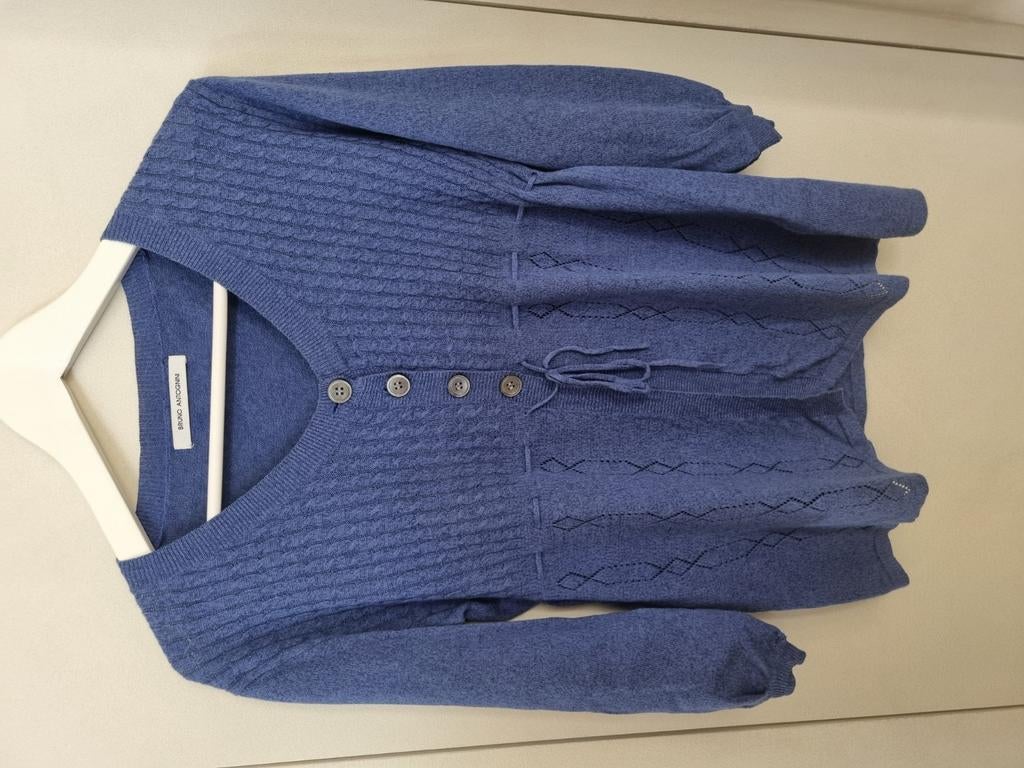 Gilet bleu Bruno Antognini taille M, Vêtements | Femmes, Taille 38/40 (M), Enlèvement ou Envoi, Bruno Antognini, Comme neuf