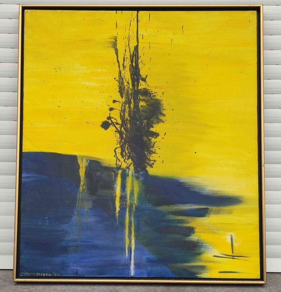 Huile sur toile don Quichotte signe Myriam edebau 94, Antiek en Kunst, Ophalen