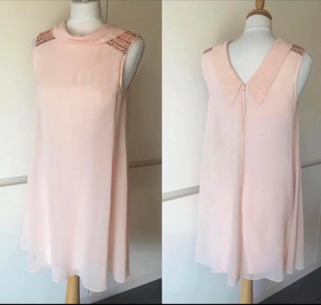 Ted Baker roze jurkje maat 2 (36), Kleding | Dames, Jurken, Zo goed als nieuw, Maat 36 (S), Roze, Boven de knie, Ophalen of Verzenden