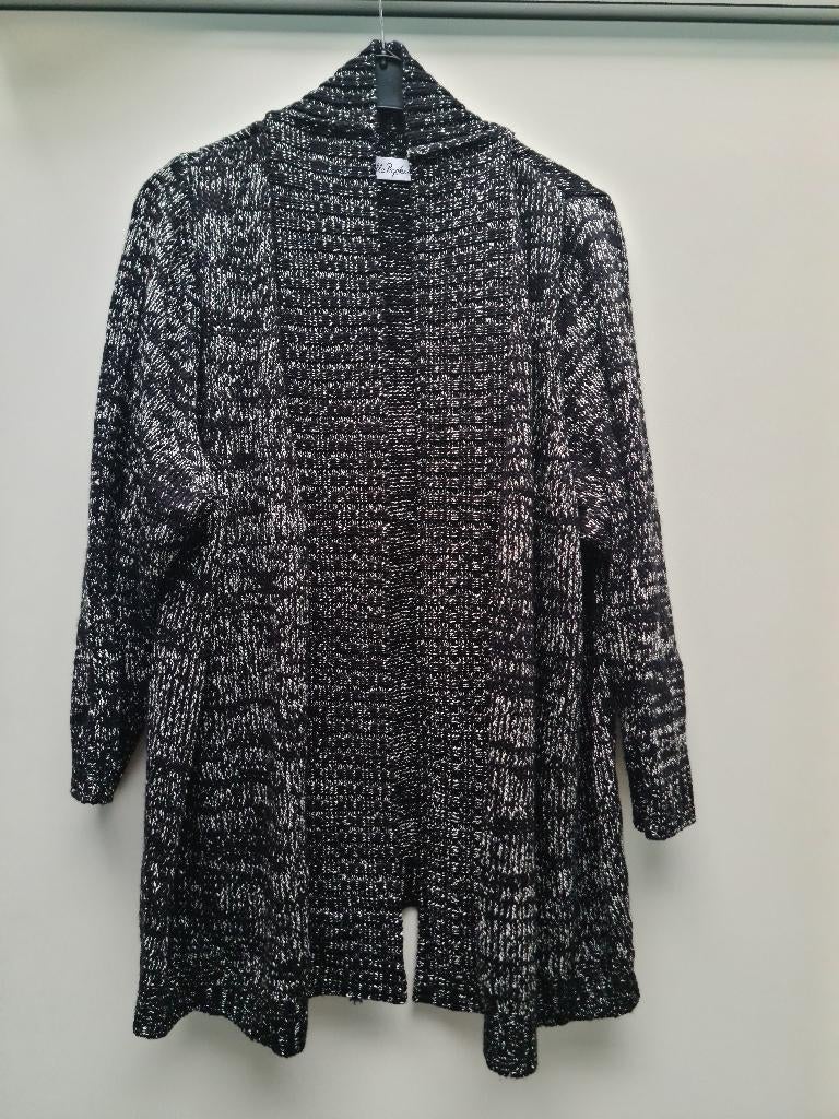 Ulla Popkens zwart gespikkelde vest, Ophalen, Zwart, Trui of Vest, Ulla Popken