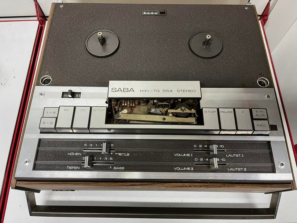 Magnétophone à bandes Vintage SABA TG 554 Stereo - HiFi, Ophalen, Bandrecorder