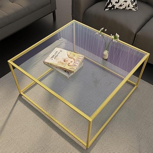 table basse | doré | verre | LIVRAISON GRATUITE, Maison & Meubles, Accessoires pour la Maison | Autre, Neuf, Envoi