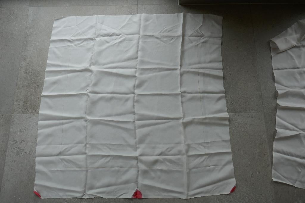 zijde voor zijdeschilderen, Satin ou Soie, Enlèvement ou Envoi, Utilisé, Blanc