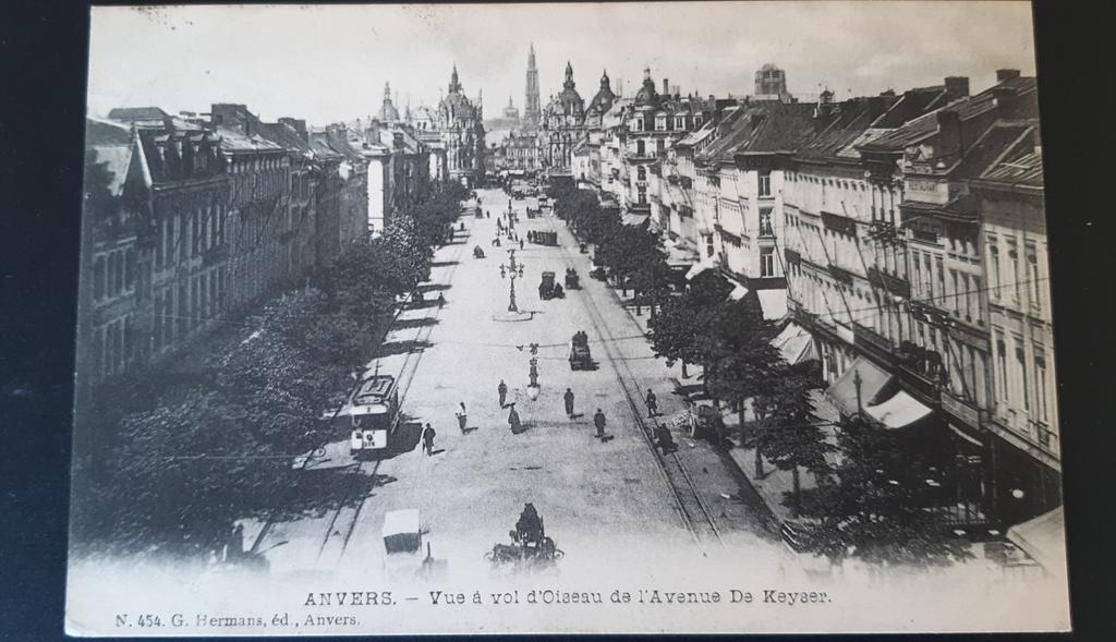 Antwerpen ANVERS RUE LEYS in vogelvlucht, Verzenden, Antwerpen