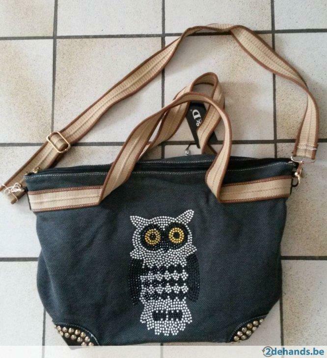 handtas J & D Paris, Handtassen en Accessoires, Ophalen of Verzenden, Nieuw, Grijs, Handtas