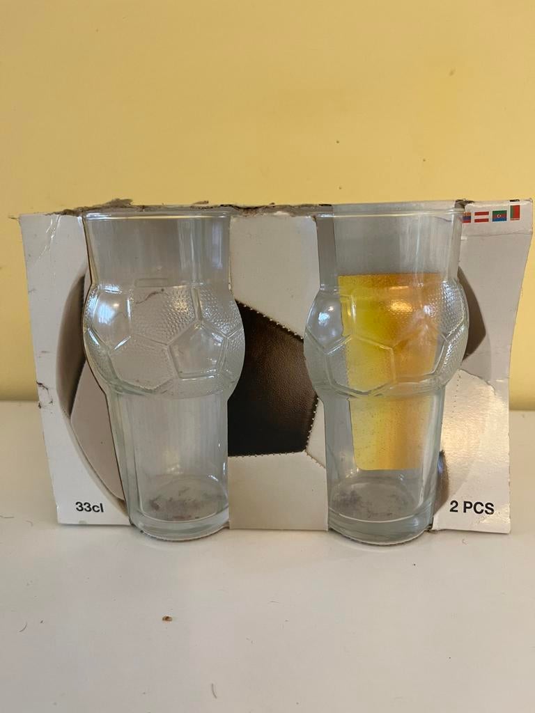 Verres football (33 cl ) - 4 dispos - 3€/ verre, Collections, Enlèvement ou Envoi, Neuf