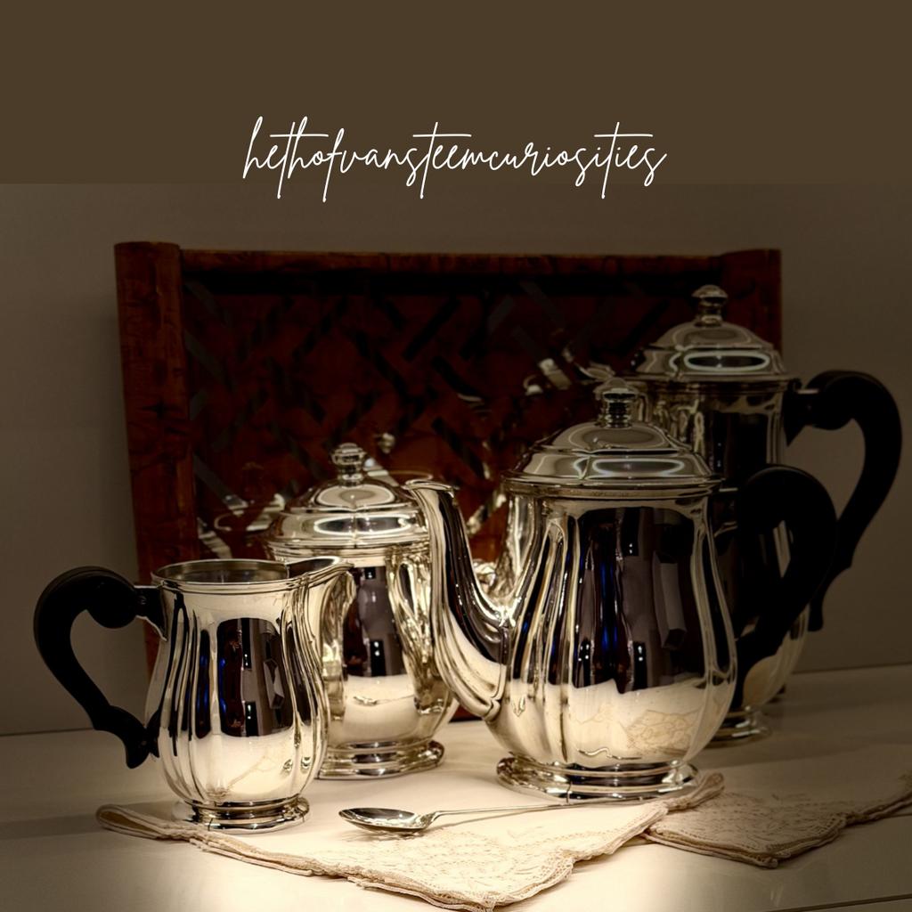 ERCUIS Thee en Koffie verzilverd., Ophalen of Verzenden