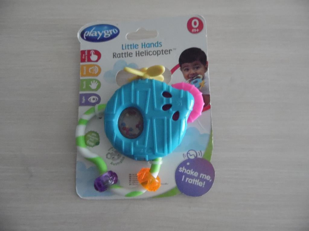 HOCHET HÉLICOPTÈRE   PLAYGRO     NEUF, Enfants & Bébés, Jouets | Jouets de bébé, Neuf, Hochet, Sonore, Enlèvement ou Envoi